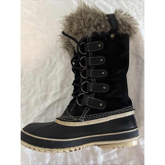 Sorel Women's Winter Boots With Fur Details Size 8.5 - Picture 2 of 7